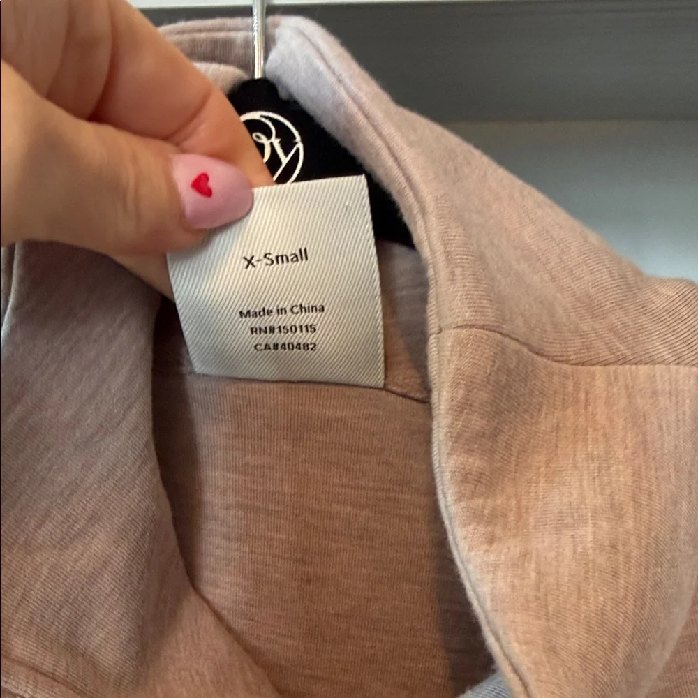 Varley DoubleSoft Zip-Up in Soft Beige - Picture 3 of 6